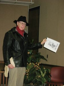 Jack Ogburn in costume for talk